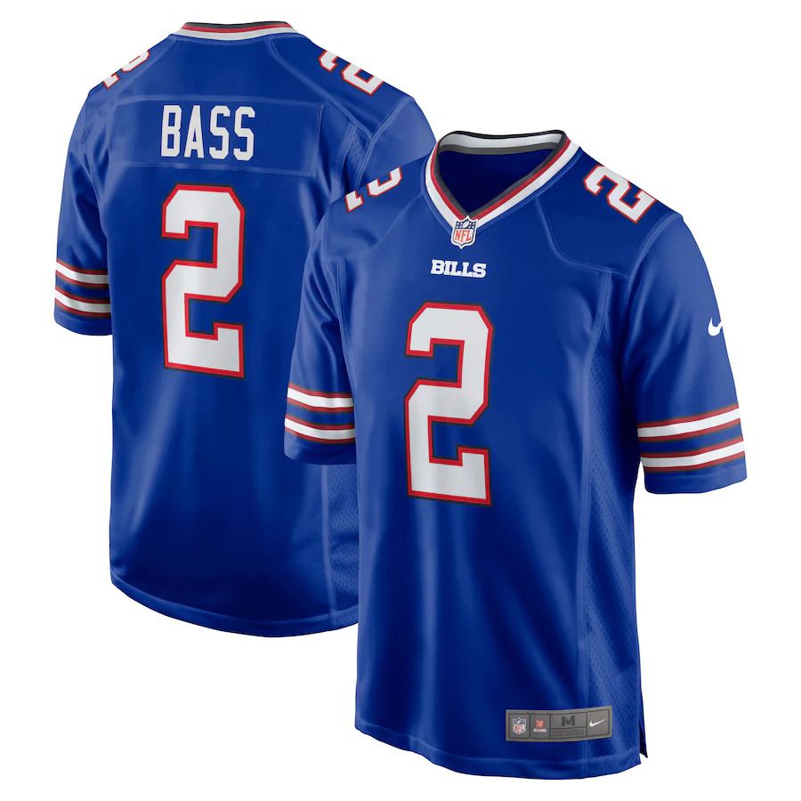 Men Buffalo Bills #2 Tyler Bass Nike Royal Game NFL Jersey